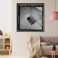 Historic Framed Print, Fort Rosecrans, Mining Casemate, Point Loma, San Diego, San Diego County, CA - 19,  17-7/8" x 21-7/8"