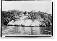 Historic Framed Print, Yerba Buena Lighthouse Buildings, Yerba Buena Island, San Francisco, San Francisco County, CA,  17-7/8" x 21-7/8"