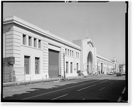 North Point Pier Bulkhead Buildings, Embarcadero, Kearney & Powell Streets, San Francisco, San Francisco County, CA - 5, Vintage Print