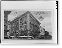 City of Paris Dry Goods Company, Geary & Stockton Streets, San Francisco, San Francisco County, CA - 76, Historic Print