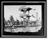 Fleischhacker Pool & Bath House, Sloat Boulevard & Great Highway, San Francisco, San Francisco County, CA - 20, Antique Print