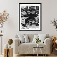 Historic Framed Print, San Francisco Cable Railway, Washington & Mason Streets, San Francisco, San Francisco County, CA - 18,  17-7/8" x 21-7/8"