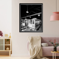 Historic Framed Print, San Francisco Cable Railway, Washington & Mason Streets, San Francisco, San Francisco County, CA - 45,  17-7/8" x 21-7/8"