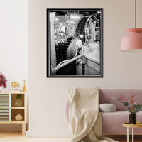 Historic Framed Print, San Francisco Cable Railway, Washington & Mason Streets, San Francisco, San Francisco County, CA - 58,  17-7/8" x 21-7/8"