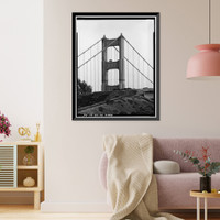 Golden Gate Bridge, Spanning mouth of San Francisco Bay, San Francisco, San Francisco County, CA - 25, Vintage Poster