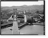 San Francisco Oakland Bay Bridge, Spanning San Francisco Bay, San Francisco, San Francisco County, CA - 11, Vintage Poster
