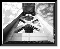 Historic Framed Print, San Francisco Oakland Bay Bridge, Spanning San Francisco Bay, San Francisco, San Francisco County, CA - 14,  17-7/8" x 21-7/8"