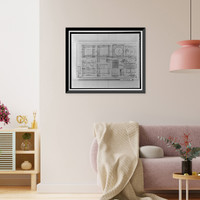 Historic Framed Print, San Francisco Oakland Bay Bridge, Spanning San Francisco Bay, San Francisco, San Francisco County, CA - 20,  17-7/8" x 21-7/8"