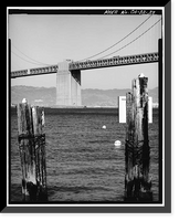 San Francisco Oakland Bay Bridge, Spanning San Francisco Bay, San Francisco, San Francisco County, CA - 23, Vintage Wall Art