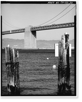 San Francisco Oakland Bay Bridge, Spanning San Francisco Bay, San Francisco, San Francisco County, CA - 23, Vintage Wall Art