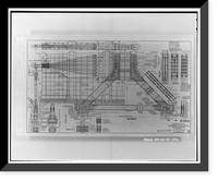 Historic Framed Print, San Francisco Oakland Bay Bridge, Spanning San Francisco Bay, San Francisco, San Francisco County, CA - 25,  17-7/8" x 21-7/8"