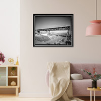 Historic Framed Print, San Francisco Oakland Bay Bridge, Spanning San Francisco Bay, San Francisco, San Francisco County, CA - 36,  17-7/8" x 21-7/8"