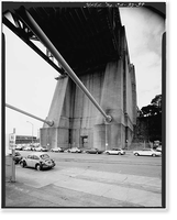 Historic Framed Print, San Francisco Oakland Bay Bridge, Spanning San Francisco Bay, San Francisco, San Francisco County, CA - 39,  17-7/8" x 21-7/8"