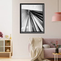 Historic Framed Print, San Francisco Oakland Bay Bridge, Spanning San Francisco Bay, San Francisco, San Francisco County, CA - 41,  17-7/8" x 21-7/8"