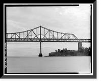 Historic Framed Print, San Francisco Oakland Bay Bridge, Spanning San Francisco Bay, San Francisco, San Francisco County, CA - 48,  17-7/8" x 21-7/8"