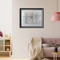 Historic Framed Print, San Francisco Oakland Bay Bridge, Spanning San Francisco Bay, San Francisco, San Francisco County, CA - 49,  17-7/8" x 21-7/8"