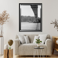 Historic Framed Print, San Francisco Oakland Bay Bridge, Spanning San Francisco Bay, San Francisco, San Francisco County, CA - 51,  17-7/8" x 21-7/8"