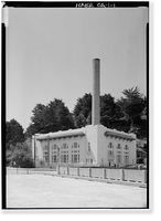 Historic Framed Print, San Francisco Fire Department, Pumping Station No. 2, Van Ness Avenue at Bay, San Francisco, San Francisco County, CA,  17-7/8" x 21-7/8"