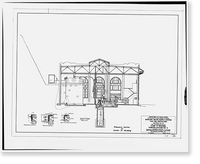 San Francisco Fire Department, Pumping Station No. 2, Van Ness Avenue at Bay, San Francisco, San Francisco County, CA - 26 Classic, Historic Reproduction