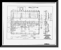 San Francisco Fire Department, Pumping Station No. 2, Van Ness Avenue at Bay, San Francisco, San Francisco County, CA - 28, Antique Print