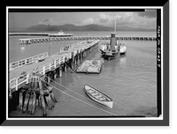 Historic Framed Print, Steam Tug EPPLETON HALL, Hyde Street Pier, San Francisco, San Francisco County, CA - 4,  17-7/8" x 21-7/8"