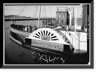 Historic Framed Print, Steam Tug EPPLETON HALL, Hyde Street Pier, San Francisco, San Francisco County, CA - 5,  17-7/8" x 21-7/8"