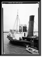 Historic Framed Print, Steam Tug EPPLETON HALL, Hyde Street Pier, San Francisco, San Francisco County, CA - 8,  17-7/8" x 21-7/8"