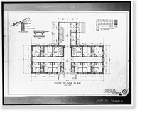 Letterman General Hospital, Nurses' Quarters, Girard Road & Lincoln Boulevard, Presidio of San F, San Francisco, San Francisco County, CA - 21 Classic, Vintage Poster