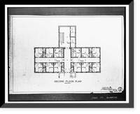 Letterman General Hospital, Nurses' Quarters, Girard Road & Lincoln Boulevard, Presidio of San F, San Francisco, San Francisco County, CA - 22 Classic, Vintage Print