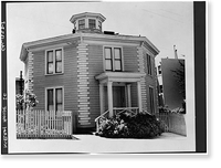 McElroy Octagon House, 2645 Gough Street (moved), San Francisco, San Francisco County, CA - 4, Vintage Poster