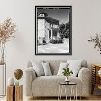 McElroy Octagon House, 2645 Gough Street (moved), San Francisco, San Francisco County, CA - 6, Vintage Print