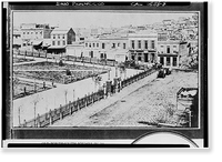 Historic Framed Print, Portmouth Square, Historic View, San Francisco, San Francisco County, CA - 4,  17-7/8" x 21-7/8"