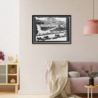 Historic Framed Print, Portmouth Square, Historic View, San Francisco, San Francisco County, CA - 5,  17-7/8" x 21-7/8"