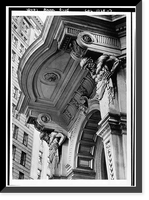 Historic Framed Print, Bank Building, California & Liedesdorff Streets, San Francisco, San Francisco County, CA - 8,  17-7/8" x 21-7/8"