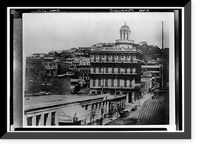 Wright's or Miner's Exchange Bank, Historic View, Montgomery & Jackson Streets, San Francisco, San Francisco County, CA Classic, Antique Poster