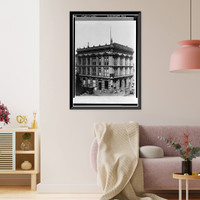Hibernia Savings & Loan Society Buildings, Historic View, Montgomery & Post Streets, San Francisco, San Francisco County, CA, Vintage Wall Art