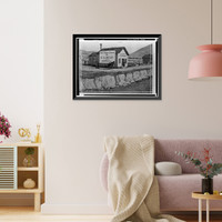 First Post Office, Historic View, Stockton & Washington Streets, San Francisco, San Francisco County, CA, Antique Poster