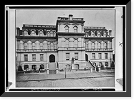 Historic Framed Print, Lincoln School, Historic View, Fifth Street, San Francisco, San Francisco County, CA,  17-7/8" x 21-7/8"