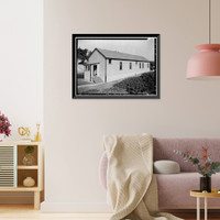 Historic Framed Print, Fort Mason, Barracks, San Francisco, San Francisco County, CA - 2,  17-7/8" x 21-7/8"