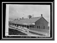 Historic Framed Print, Fort Mason, Barracks No. 19, San Francisco, San Francisco County, CA,  17-7/8" x 21-7/8"