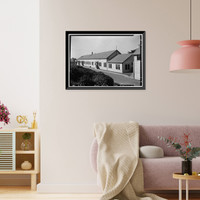 Historic Framed Print, Fort Mason, Barracks No. 19, San Francisco, San Francisco County, CA - 2,  17-7/8" x 21-7/8"