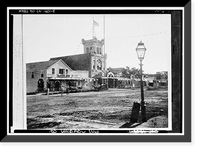 Historic Framed Print, Stockton, Historic View, Stockton, San Joaquin County, CA - 8,  17-7/8" x 21-7/8"