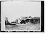 Historic Framed Print, Stockton, Historic View, Stockton, San Joaquin County, CA - 11,  17-7/8" x 21-7/8"