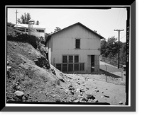 Historic Framed Print, Centerville Hydroelectric System, Powerhouse, Butte Creek, Centerville, Butte County, CA - 2,  17-7/8" x 21-7/8"