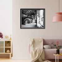 Historic Framed Print, Centerville Hydroelectric System, Powerhouse, Butte Creek, Centerville, Butte County, CA - 5,  17-7/8" x 21-7/8"