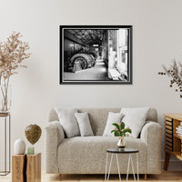 Historic Framed Print, Centerville Hydroelectric System, Powerhouse, Butte Creek, Centerville, Butte County, CA - 5,  17-7/8" x 21-7/8"