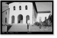 Mission San Luis Obispo de Tolosa, 782 Monterey Street, San Luis Obispo, San Luis Obispo County, CA, Historic Print