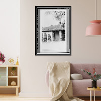 Mission San Miguel Arcangel, Highway 101, San Miguel vicinity, San Luis Obispo County, CA - 25, Antique Print