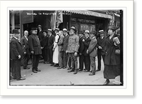 Historic Framed Print, Waiting to register, 1917 - 2,  17-7/8" x 21-7/8"