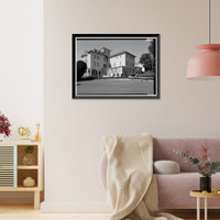 Ralston Hall, Ralston Avenue, Belmont, San Mateo County, CA - 11, Antique Print